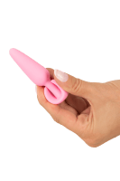 Mini Butt Plug rosa - L: 8,4cm Ø: max. 2,1 cm