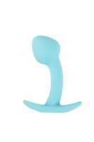 Mini Butt Plug blau - L: 7,1cm Ø: max. 2,6 cm