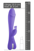 Rabbit Vibrator - Ø 4cm | 22,5cm lila