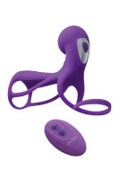Paarvibrator mit Penisring und Klitoris-Stimulator