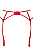 Strapsgürtel mit roter Blütenspitze