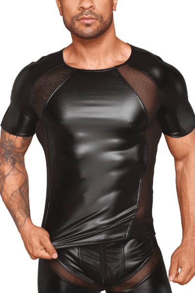 Shirt Schwarz mit Netz