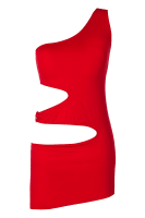 Rotes Minikleid mit Cut-Outs
