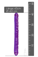 XL Doppeldildo lila - Ø 4cm | 43cm