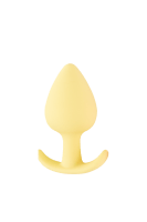 Mini Butt Plug gelb - L: 6,5cm Ø: max. 3,1 cm